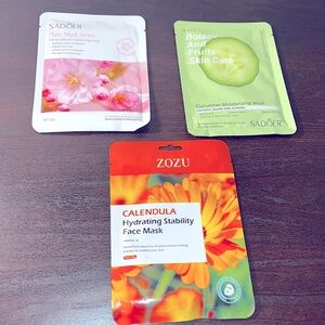NWT 3 PIECE FACE MASK BUNDLE